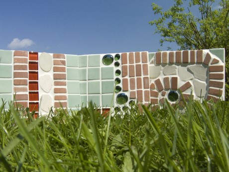 Mosaik Gartenplatten