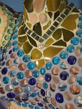 Meerjungfrau aus Mosaiksteinen