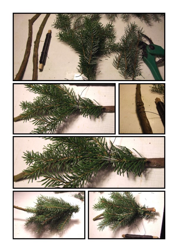 Anleitung weihnachtsbaum wickeln