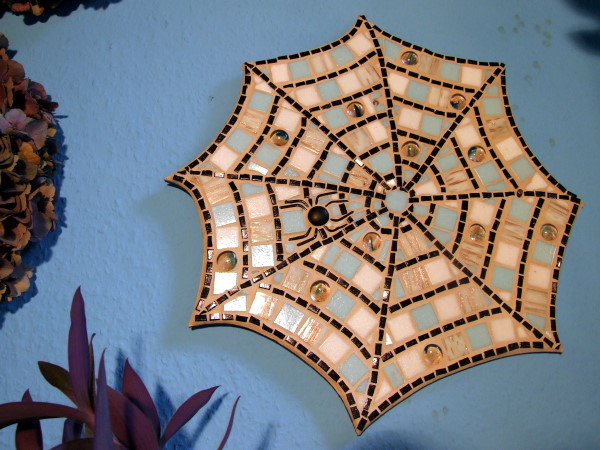 Mosaik Spinnennetz
