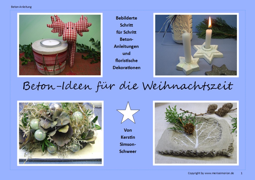 DIY Beton Ideen für die Weihnachtszeit