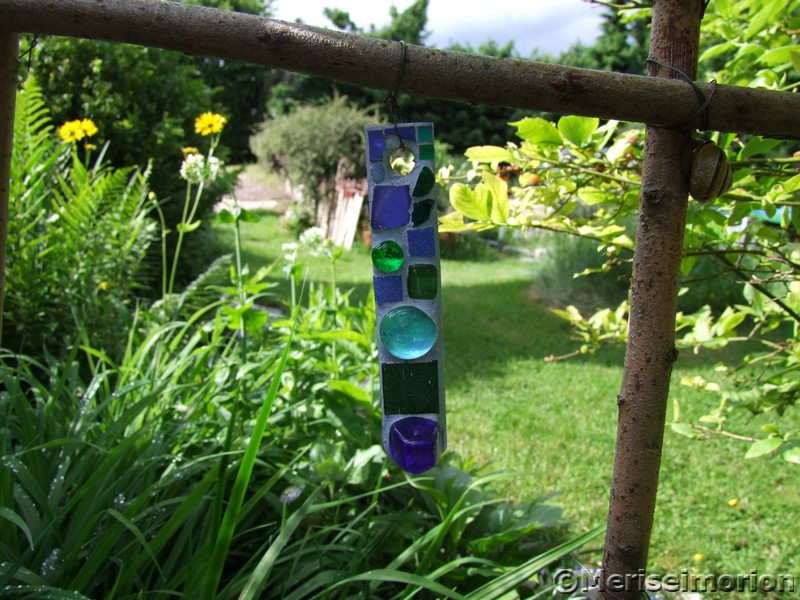 Mosaik Suncatcher im Garten