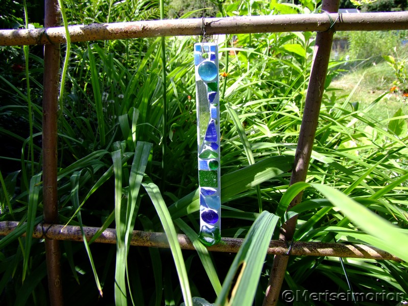 Blauer Mosaik Garten