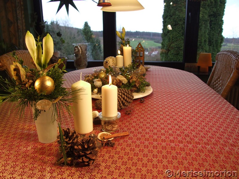 Eine weihnachtliche Tischdeko