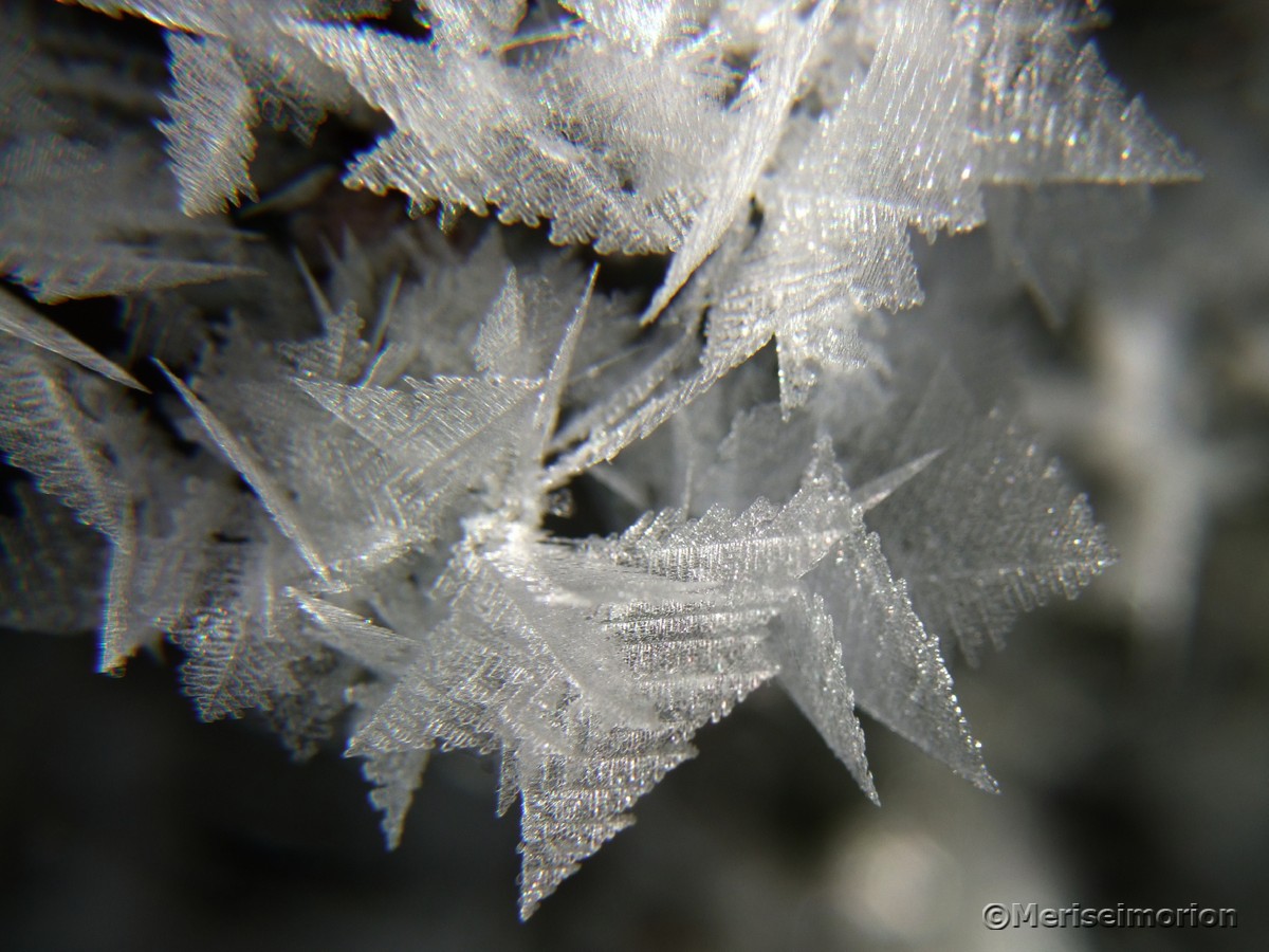 Eiskristalle Makrobilder