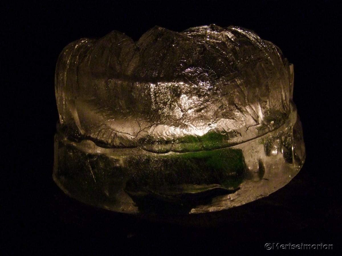 Eislaterne bei Nacht