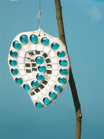 Mosaik Suncatcher in tÃ¼rkis