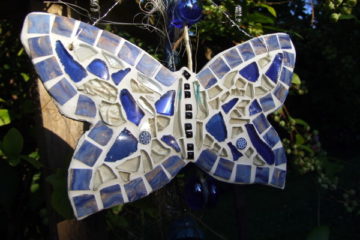 Mosaik Schmetterling basteln