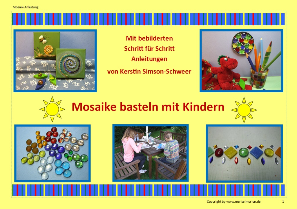 Mosaik basteln mit Kindern