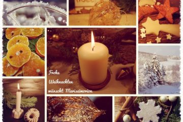 Weihnachtscollage gold