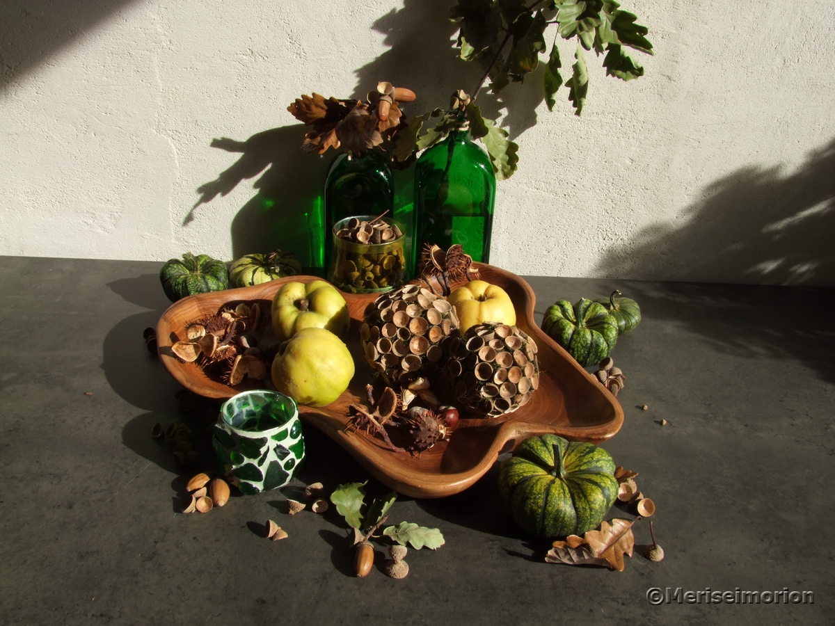 Eine Herbstdeko mit Eicheln bsteln